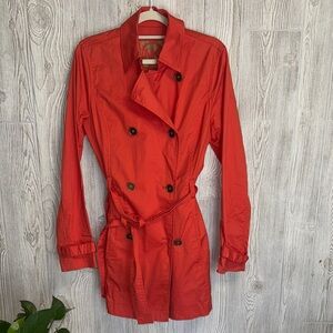 Michael Kors Bold Orange Trench Coat